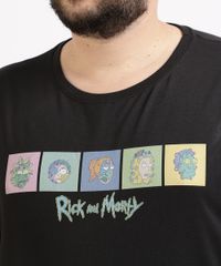 Camiseta-Masculina-Plus-Size-Rick-and-Morty-Manga-Curta-Gola-Careca-Preta-9962588-Preto_2