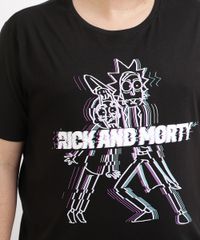 Camiseta-Masculina-Plus-Size-Rick-and-Morty-Manga-Curta-Gola-Careca-Preta-9962589-Preto_2