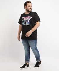 Camiseta-Masculina-Plus-Size-MTV-Manga-Curta-Gola-Careca-Preta-9962592-Preto_3