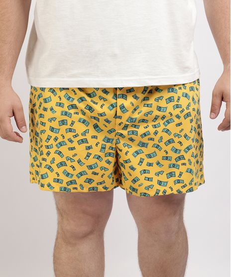 Samba-Cancao-Masculina-Plus-Size-Estampada-de-Dinheiro-Amarela-9951239-Amarelo_1