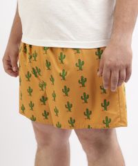 Samba-Cancao-Masculina-Plus-Size-Estampada-de-Cactos-Mostarda-9951252-Mostarda_3