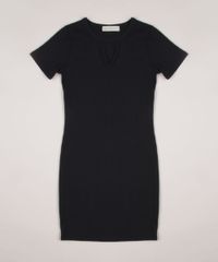 Vestido-Juvenil-Canelado-Manga-Curta-com-Gola-Chocker-Preto-9953153-Preto_1 Vestido-Juvenil-Canelado-Manga-Curta-com-Gola-Chocker-Preto-9953153-Preto_1