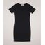 Vestido-Juvenil-Canelado-Manga-Curta-com-Gola-Chocker-Preto-9953153-Preto_1