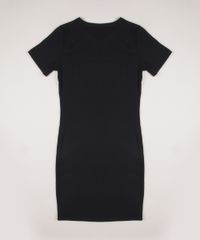 Vestido-Juvenil-Canelado-Manga-Curta-com-Gola-Chocker-Preto-9953153-Preto_2 Vestido-Juvenil-Canelado-Manga-Curta-com-Gola-Chocker-Preto-9953153-Preto_2