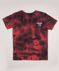 Camiseta-Juvenil-Estampada-Tie-Dye--Good-Vibes--Manga-Curta-Vermelha-9960376-Vermelho_1