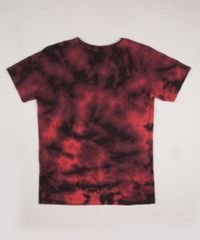 Camiseta-Juvenil-Estampada-Tie-Dye--Good-Vibes--Manga-Curta-Vermelha-9960376-Vermelho_2