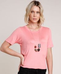 Blusa-Feminina-Basica-Canelada-Manga-Curta-Decote-Redondo-Rosa-9768764-Rosa_1
