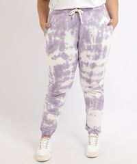 Calca-de-Moletom-Feminina-Plus-Size-Mindset-Estampada-Tie-Dye-Jogger-Cintura-Alta-Roxa-9955910-Roxo_1