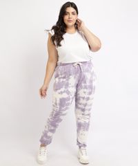 Calca-de-Moletom-Feminina-Plus-Size-Mindset-Estampada-Tie-Dye-Jogger-Cintura-Alta-Roxa-9955910-Roxo_3