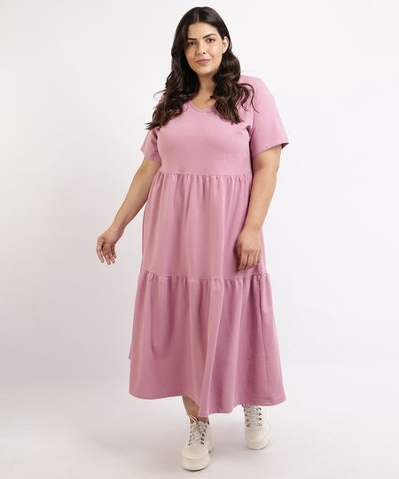 Vestido-Feminino-Plus-Size-Mindset-Midi-Moletinho-Manga-Curta-Rose-9959947-Rose_1 Vestido-Feminino-Plus-Size-Mindset-Midi-Moletinho-Manga-Curta-Rose-9959947-Rose_1