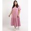 Vestido-Feminino-Plus-Size-Mindset-Midi-Moletinho-Manga-Curta-Rose-9959947-Rose_1