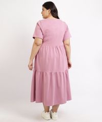 Vestido-Feminino-Plus-Size-Mindset-Midi-Moletinho-Manga-Curta-Rose-9959947-Rose_2