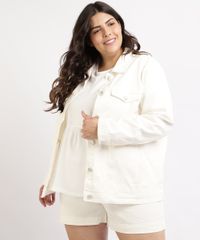 Jaqueta-Jeans-Feminina-Plus-Size-Mindset-com-Recortes-Bolsos-e-Botoes-Branca-9964414-Branco_1