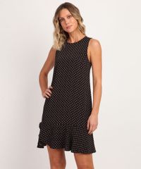 Vestido-Feminino-Curto-Estampado-de-Coracoes-com-Babado-Preto-9889491-Preto_1