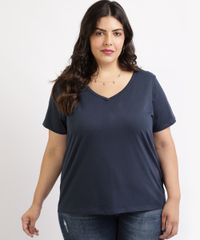 Blusa-Feminina-Plus-Size-Manga-Curta-Decote-V--Azul-Marinho-9952769-Azul_Marinho_1 Blusa-Feminina-Plus-Size-Manga-Curta-Decote-V--Azul-Marinho-9952769-Azul_Marinho_1