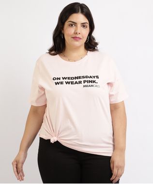 Blusa-Feminina-Plus-Size-Meninas-Malvadas-Manga-Curta-Decote-Redondo-Rosa-Claro-9960171-Rosa_Claro_1