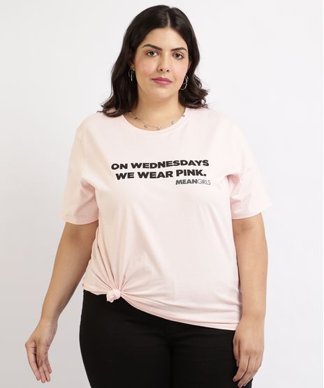 Blusa-Feminina-Plus-Size-Meninas-Malvadas-Manga-Curta-Decote-Redondo-Rosa-Claro-9960171-Rosa_Claro_1