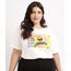 Blusa-Feminina-Plus-Size-Bob-Esponja-Manga-Curta-Decote-Redondo-Branca-9960172-Branco_1