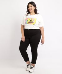 Blusa-Feminina-Plus-Size-Bob-Esponja-Manga-Curta-Decote-Redondo-Branca-9960172-Branco_3