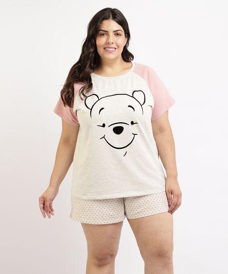 Pijama-Feminino-Plus-Size-Ursinho-Pooh-Blusa-Manga-Curta-Cinza-Mescla-Claro-9960369-Cinza_Mescla_Claro_1 Pijama-Feminino-Plus-Size-Ursinho-Pooh-Blusa-Manga-Curta-Cinza-Mescla-Claro-9960369-Cinza_Mescla_Claro_1