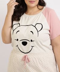 Pijama-Feminino-Plus-Size-Ursinho-Pooh-Blusa-Manga-Curta-Cinza-Mescla-Claro-9960369-Cinza_Mescla_Claro_4 Pijama-Feminino-Plus-Size-Ursinho-Pooh-Blusa-Manga-Curta-Cinza-Mescla-Claro-9960369-Cinza_Mescla_Claro_4