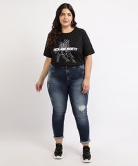 Blusa-Feminina-Plus-Size-Rick-and-Morty-Manga-Curta-Decote-Redondo-Preta-9962111-Preto_3