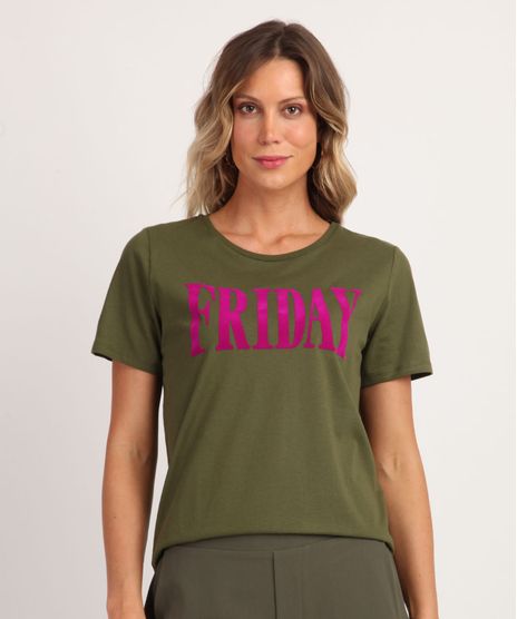Blusa-Feminina--Friday--Manga-Curta-Decote-Redondo-Verde-9959081-Verde_1