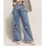 Calca-Jeans-Feminina-Wide-Pantalona-Cintura-Super-Alta-Marmorizada-Destroyed-Azul-Medio-9960202-Azul_Medio_1