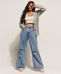 Calca-Jeans-Feminina-Wide-Pantalona-Cintura-Super-Alta-Marmorizada-Destroyed-Azul-Medio-9960202-Azul_Medio_3