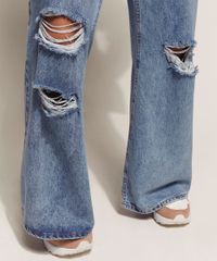 Calca-Jeans-Feminina-Wide-Pantalona-Cintura-Super-Alta-Marmorizada-Destroyed-Azul-Medio-9960202-Azul_Medio_5