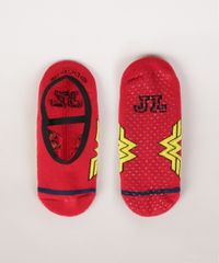 Meia-Feminina-Sapatilha-Mulher-Maravilha-Estampada-com-Antiderrapante-Vermelha-9954856-Vermelho_5