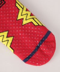 Meia-Feminina-Sapatilha-Mulher-Maravilha-Estampada-com-Antiderrapante-Vermelha-9954856-Vermelho_7