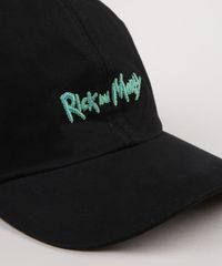 Bone-Masculino-Aba-Curva-Rick-and-Morty-com-Bordado-Preto-9960930-Preto_2