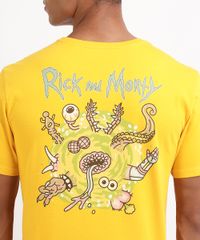 Camiseta-Masculina-Rick-e-Morty-Manga-Curta-Gola-Careca-Amarela-9962585-Amarelo_2