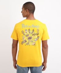 Camiseta-Masculina-Rick-e-Morty-Manga-Curta-Gola-Careca-Amarela-9962585-Amarelo_4