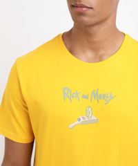 Camiseta-Masculina-Rick-e-Morty-Manga-Curta-Gola-Careca-Amarela-9962585-Amarelo_5