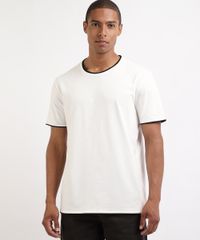 Camiseta-Masculina-com-Sobreposicao-Manga-Curta-Gola-Careca--Branca-9941981-Branco_1