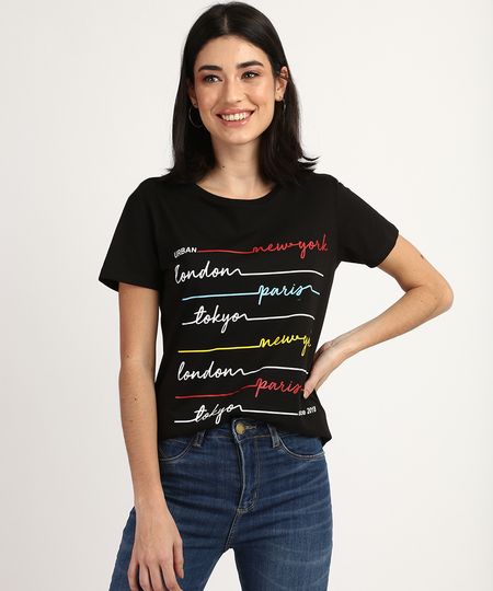 Blusa-Feminina--Urban--Manga-Curta-Decote-Redondo-Preta-9928753-Preto_1