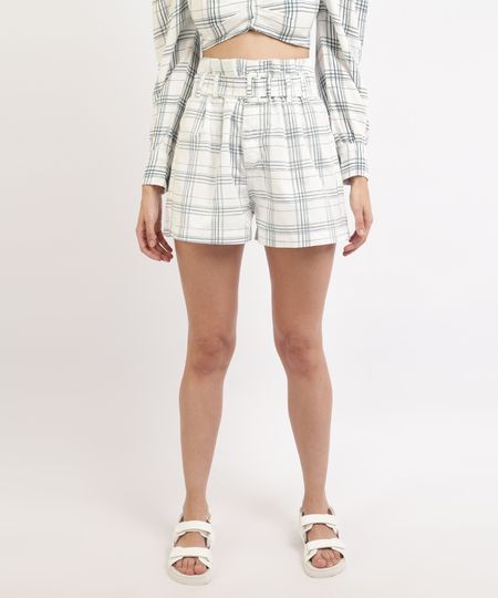 Short-Feminino-Mindset-Clochard-Cintura-Super-Alta-Alfaiatado-Estampado-Xadrez-com-Cinto-Off-White-9964411-Off_White_1