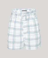 Short-Feminino-Mindset-Clochard-Cintura-Super-Alta-Alfaiatado-Estampado-Xadrez-com-Cinto-Off-White-9964411-Off_White_5