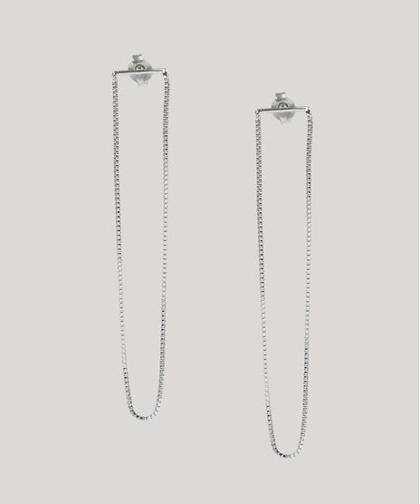 Brinco-Feminino-Alongado-de-Corrente-Prateado-9945055-Prateado_1