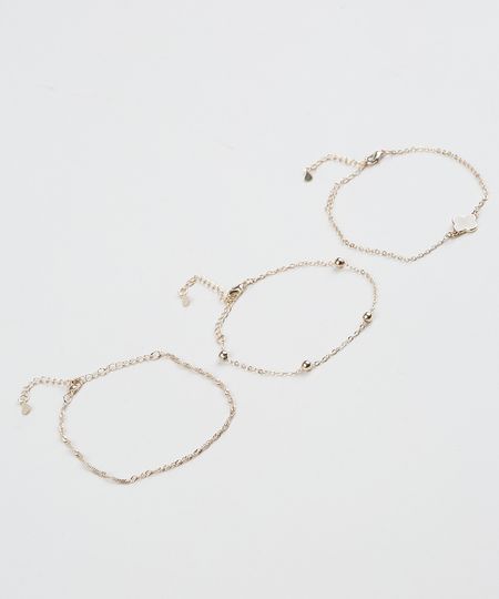 Kit-de-3-Pulseiras-Femininas-Folheadas-com-Pingentes--Dourado-9945101-Dourado_1