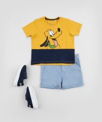 Camiseta-Infantil-Pluto-com-Recorte-Manga-Curta--Amarela-9955063-Amarelo_3