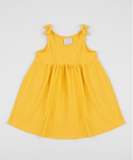 Vestido-Infantil-Alca-Media-com-Laco-Amarelo-9961487-Amarelo_1