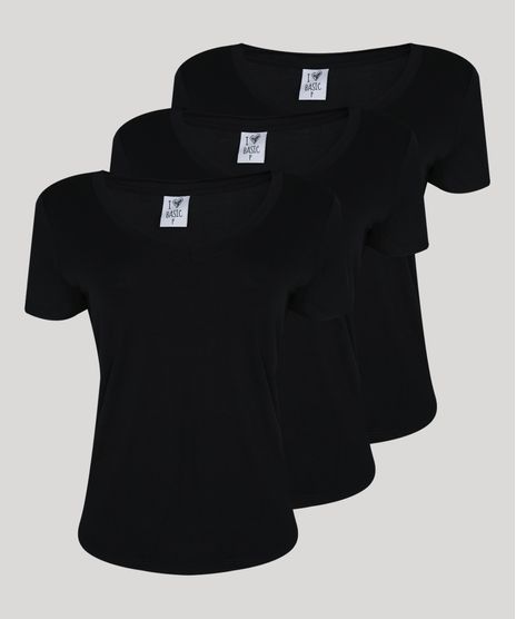 Kit-de-3-Blusas-Femininas-Basicas-Manga-Curta-Decote-V-Preto-9962501-Preto_1