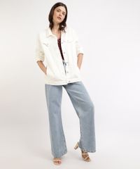 Jaqueta-de-Sarja-Feminina-Mindset-Trucker-Longa-com-Bolsos-Off-White-9964417-Off_White_3