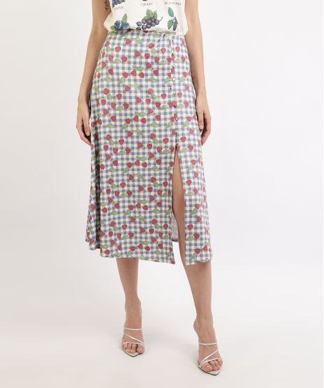Saia-Feminina-Midi-Estampada-Xadrez-Vichy-com-Framboesa-e-Fenda-Azul-9966111-Azul_1