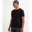 Camiseta-Masculina-com-Sobreposicao-Manga-Curta-Gola-Careca--Preta-9941982-Preto_1