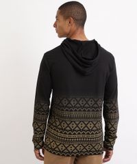 Camiseta-Masculina-Estampada-Etnica-com-Capuz-Manga-Longa-Preto-9958780-Preto_2