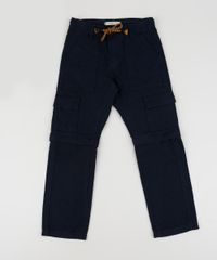Calca-de-Sarja-Infantil-Cargo-com-Ziper-Vira-Bermuda-Azul-Marinho-9944386-Azul_Marinho_1
